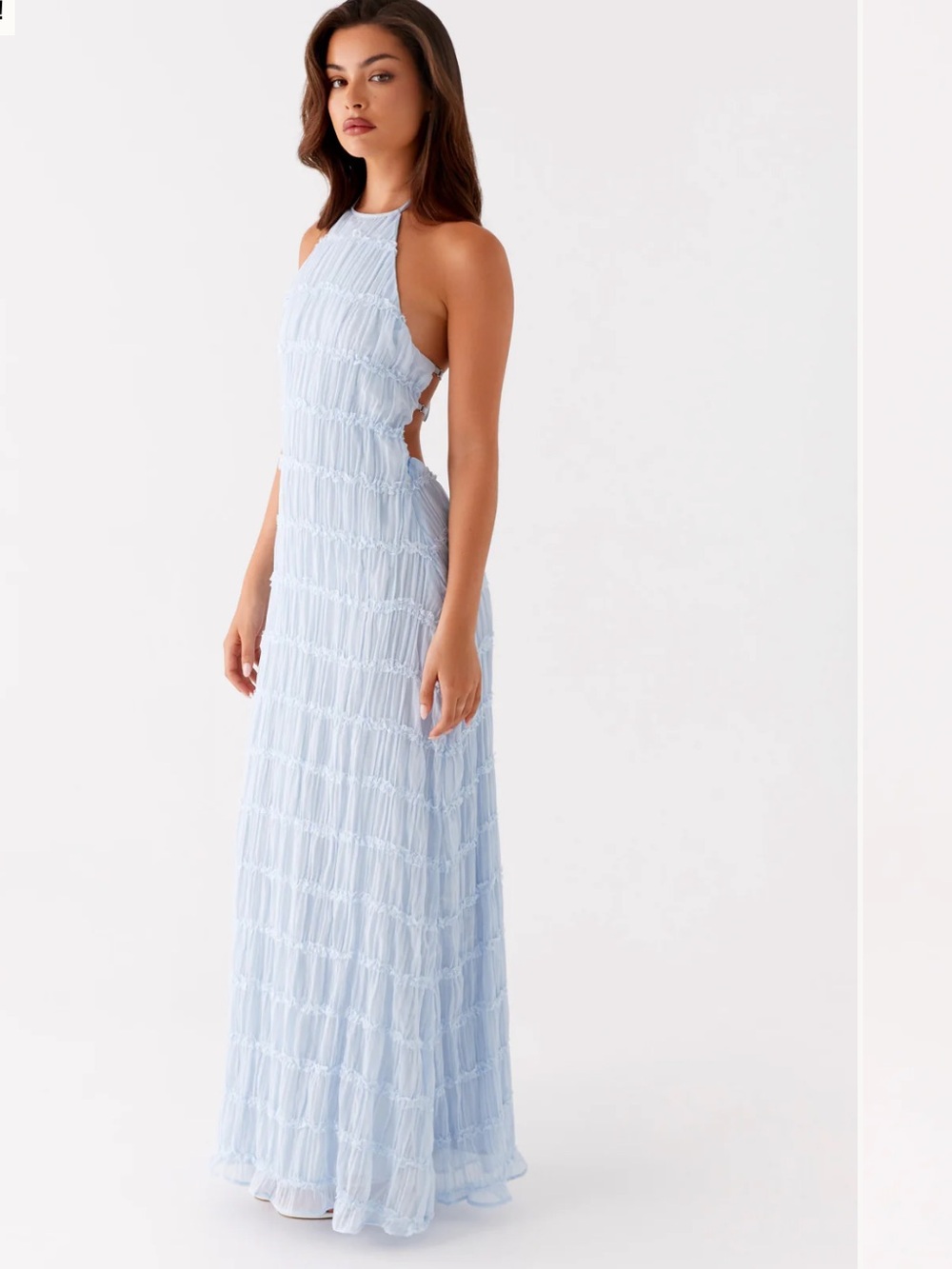 NWT Peppermayo Aullie Maxi Dress Halter Maxi Dress in Blue Size AU 6/ US 2